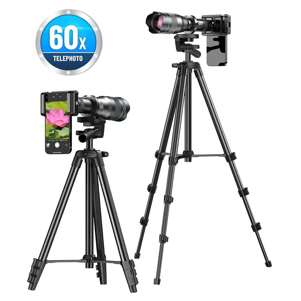 New Upgrade 60X Phone Telephoto Lens Kit Mobile Photography Accessories APEXEL 