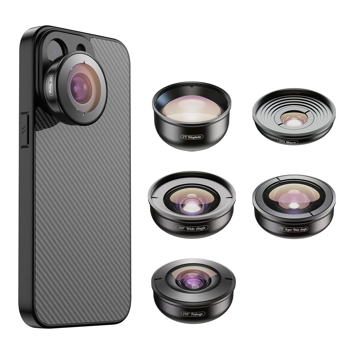 4K HD Professional 5 in 1 Lens Kit APEXEL