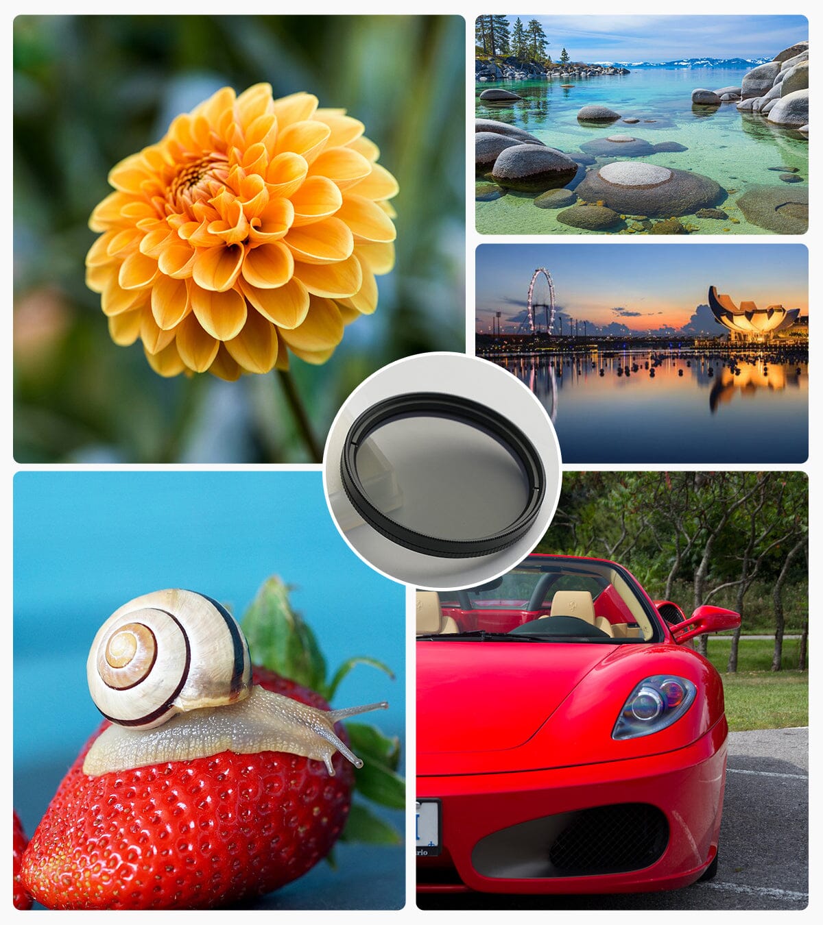 APEXEL Phone Lens 46mm/52mm/62mm CPL Polarizing Filter APEXEL