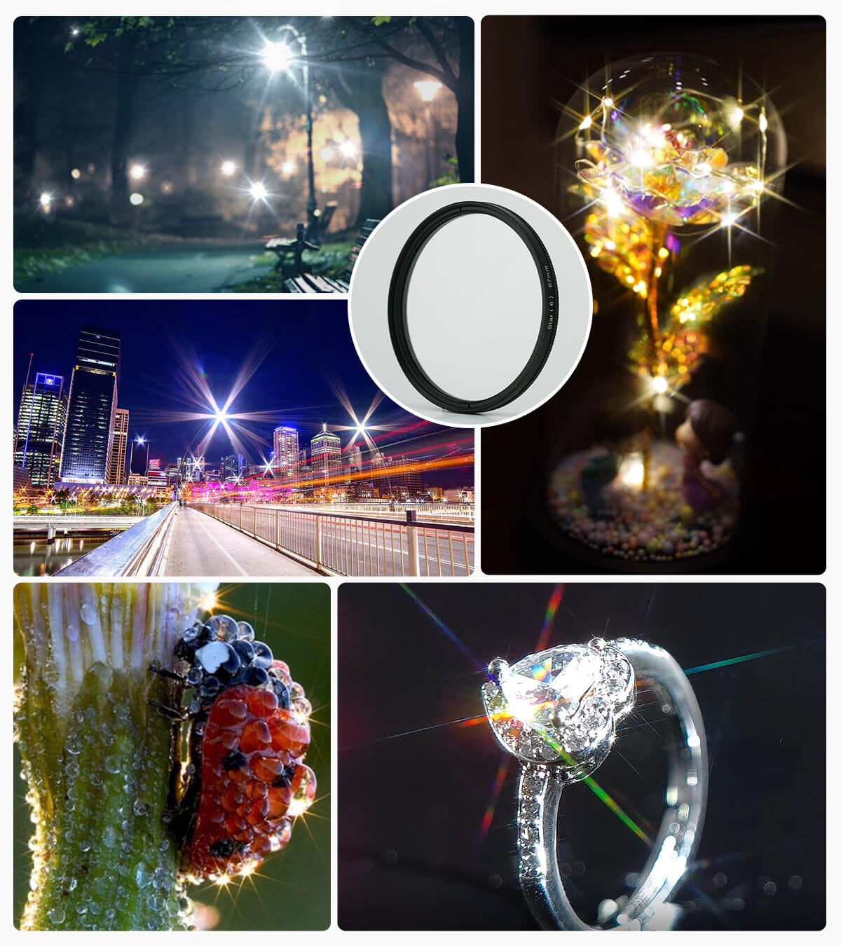 APEXEL Phone Lens 52MM/67MM Starburst Filters APEXEL Official