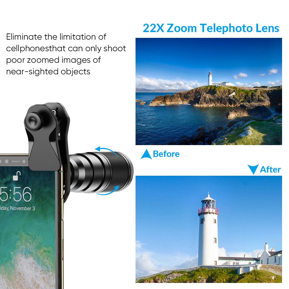 22X 10 in 1 Phone Lens Kit APEXEL