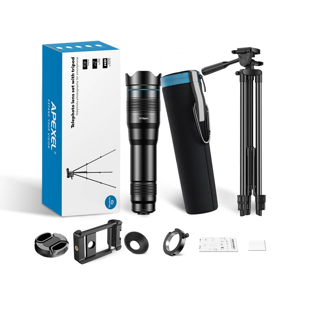 Enhanced 36x Smartphone Telephoto Lens Kit Mobile Photography Accessories APEXEL Only 36X Zoom Lens