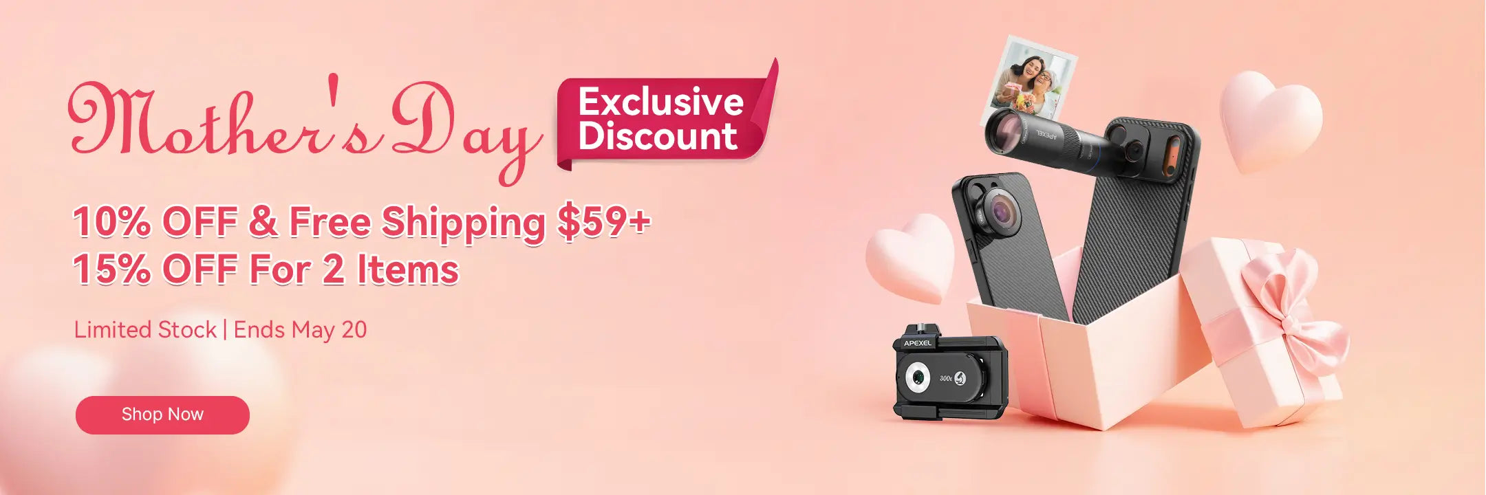apexel mother's day sale