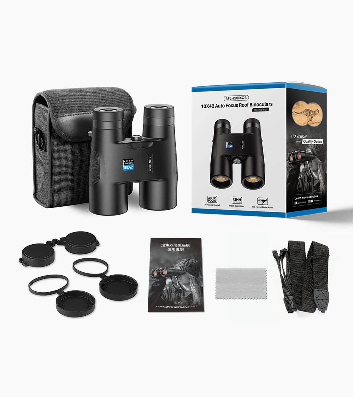 RB10X42A Auto Focus Binoculars APEXEL