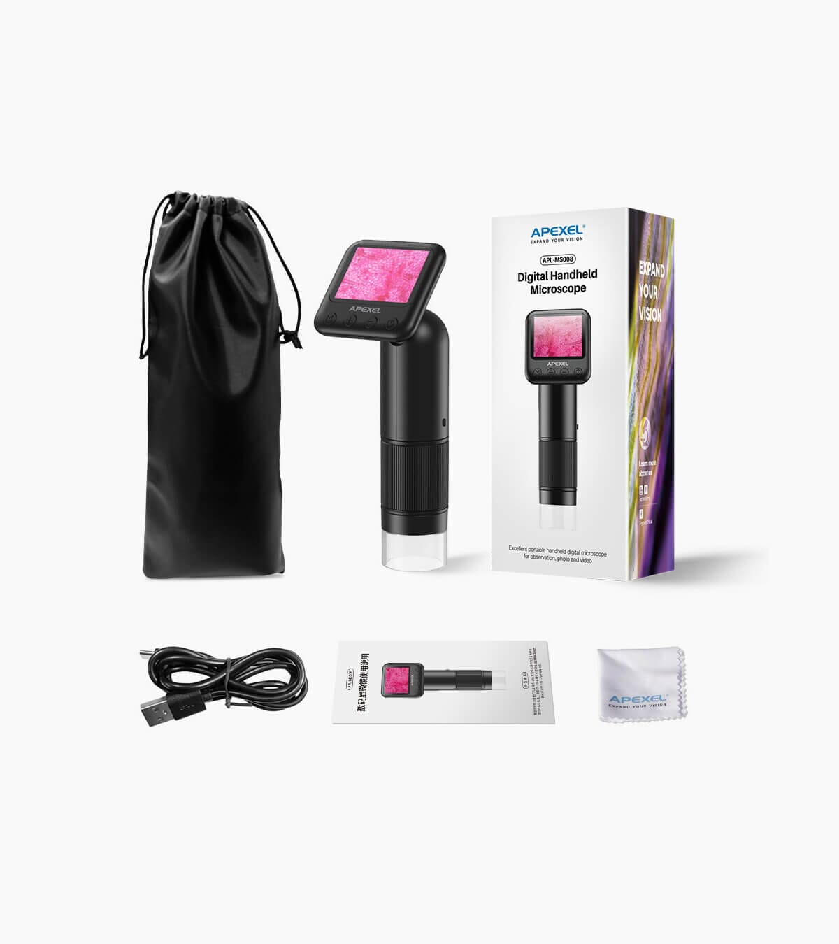 MS008 Portable Handheld Digital Microscope APEXEL Standard
