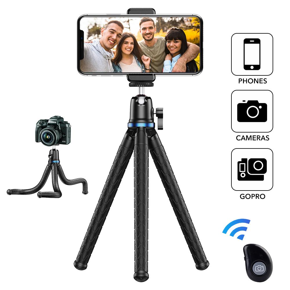Flexible Octopus Tripod APEXEL With Remote Shutter