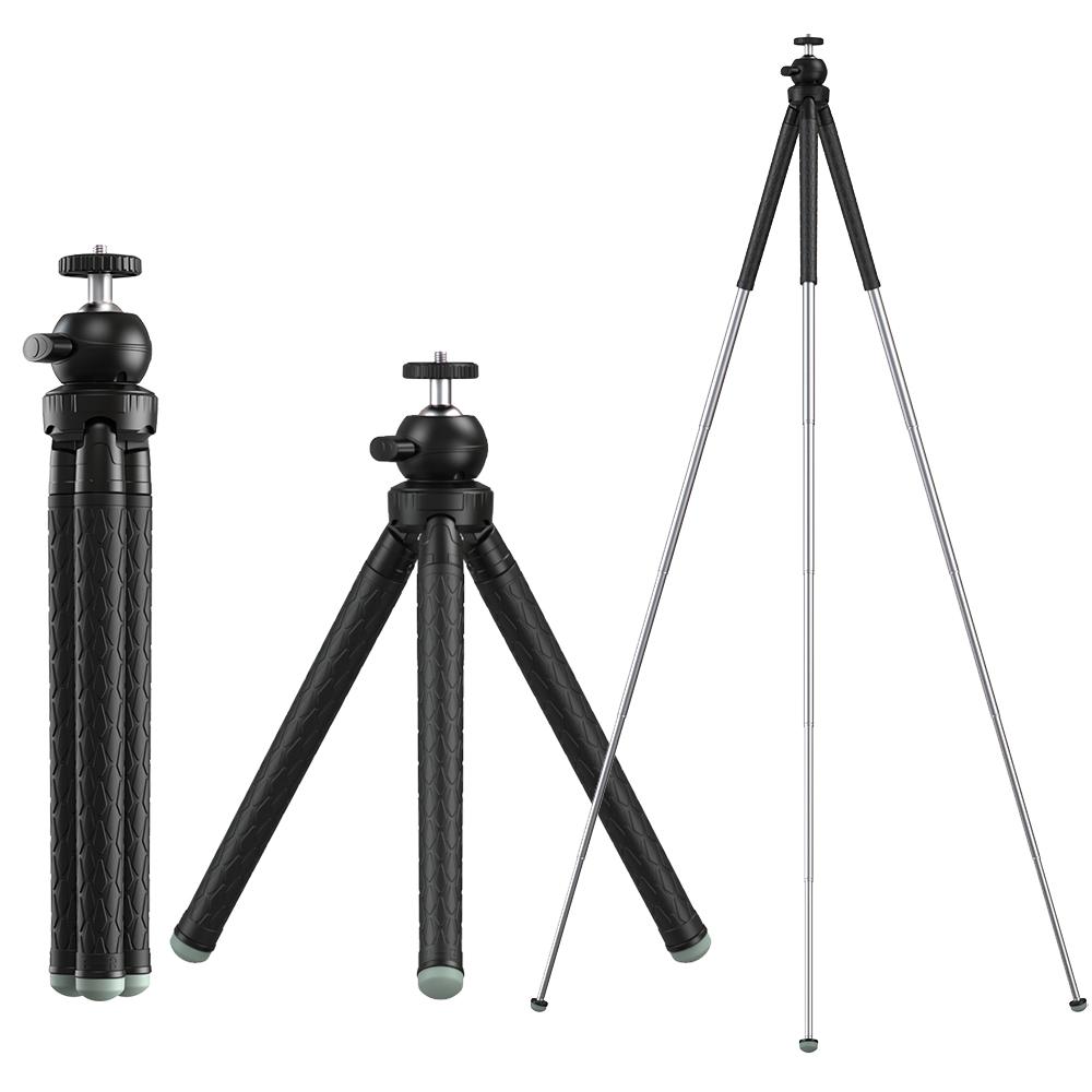 Apexel Extendable Premium 1/4 Screw 1.1m Tripod Mobile Photography Accessories APEXEL
