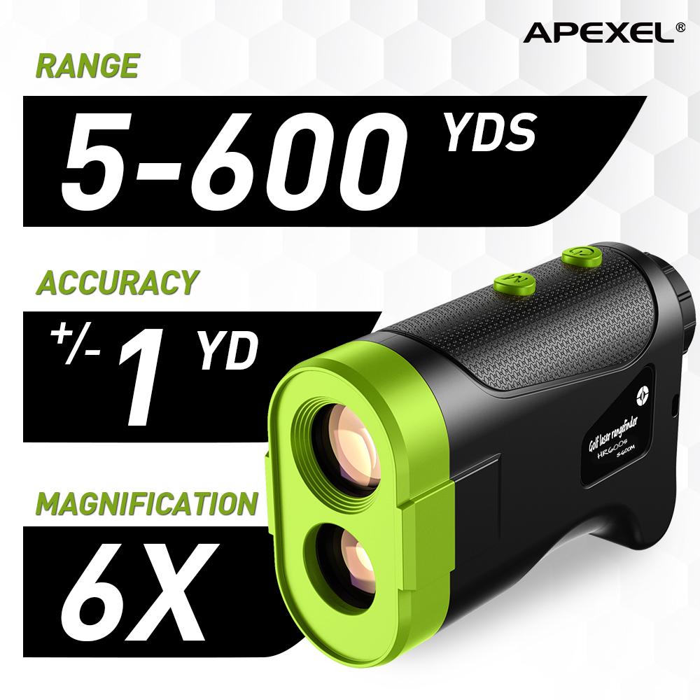 APEXEL Laser Rangefinder 600M 800M 1200M Laser Golf Distance Finder Meter for Golf Sport, Hunting, Survey APEXEL 600