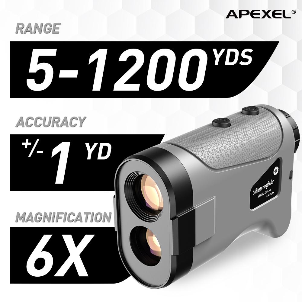 APEXEL Laser Rangefinder 600M 800M 1200M Laser Golf Distance Finder Meter for Golf Sport, Hunting, Survey APEXEL 1200