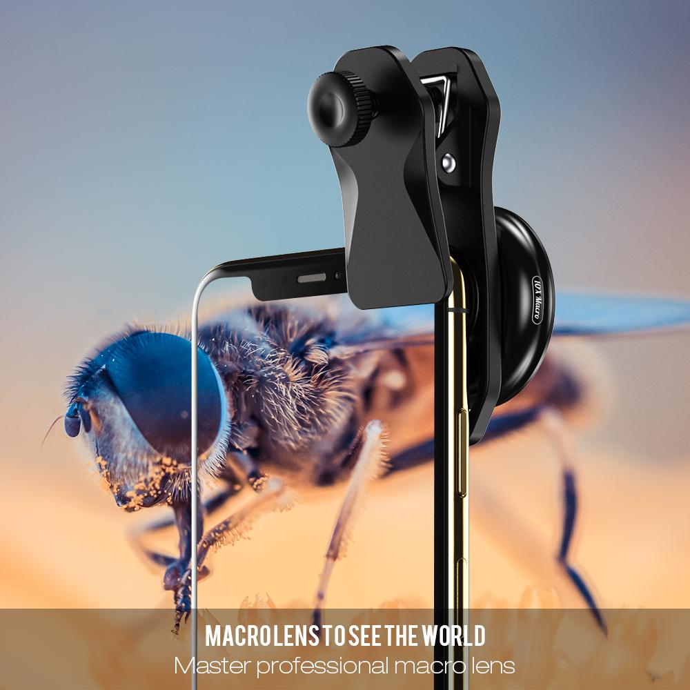 Dual Camera Clip HD 10x Macro Lens for Mobile Phone APEXEL