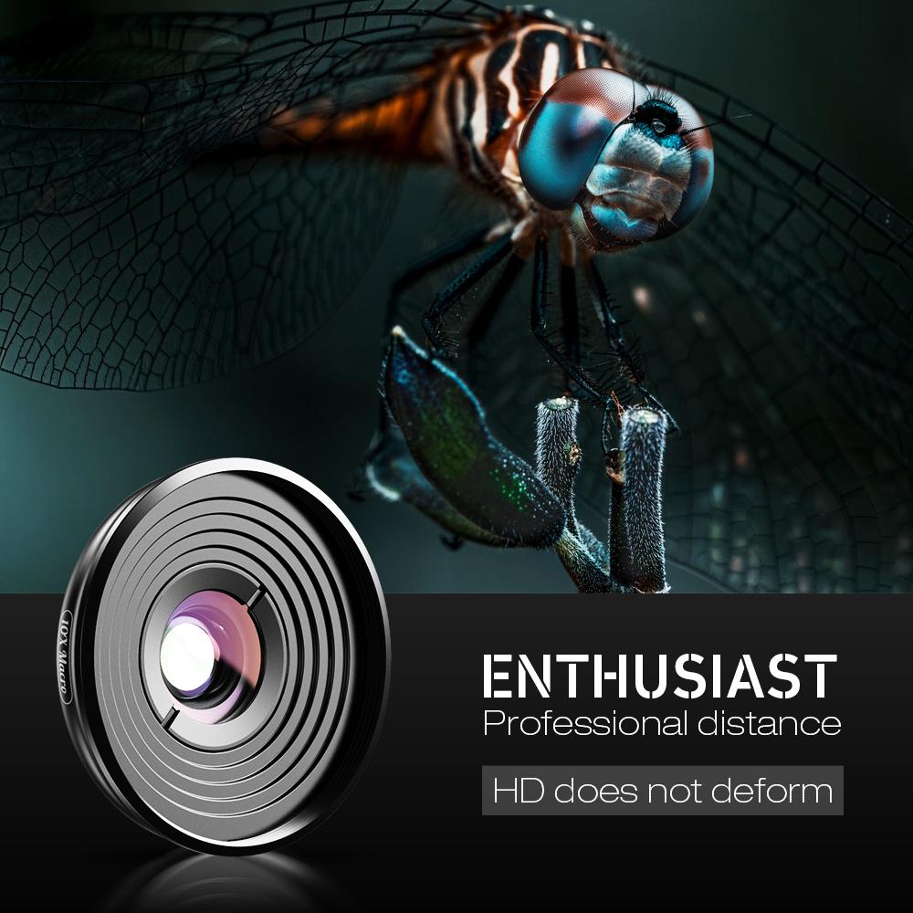Dual Camera Clip HD 10x Macro Lens for Mobile Phone APEXEL
