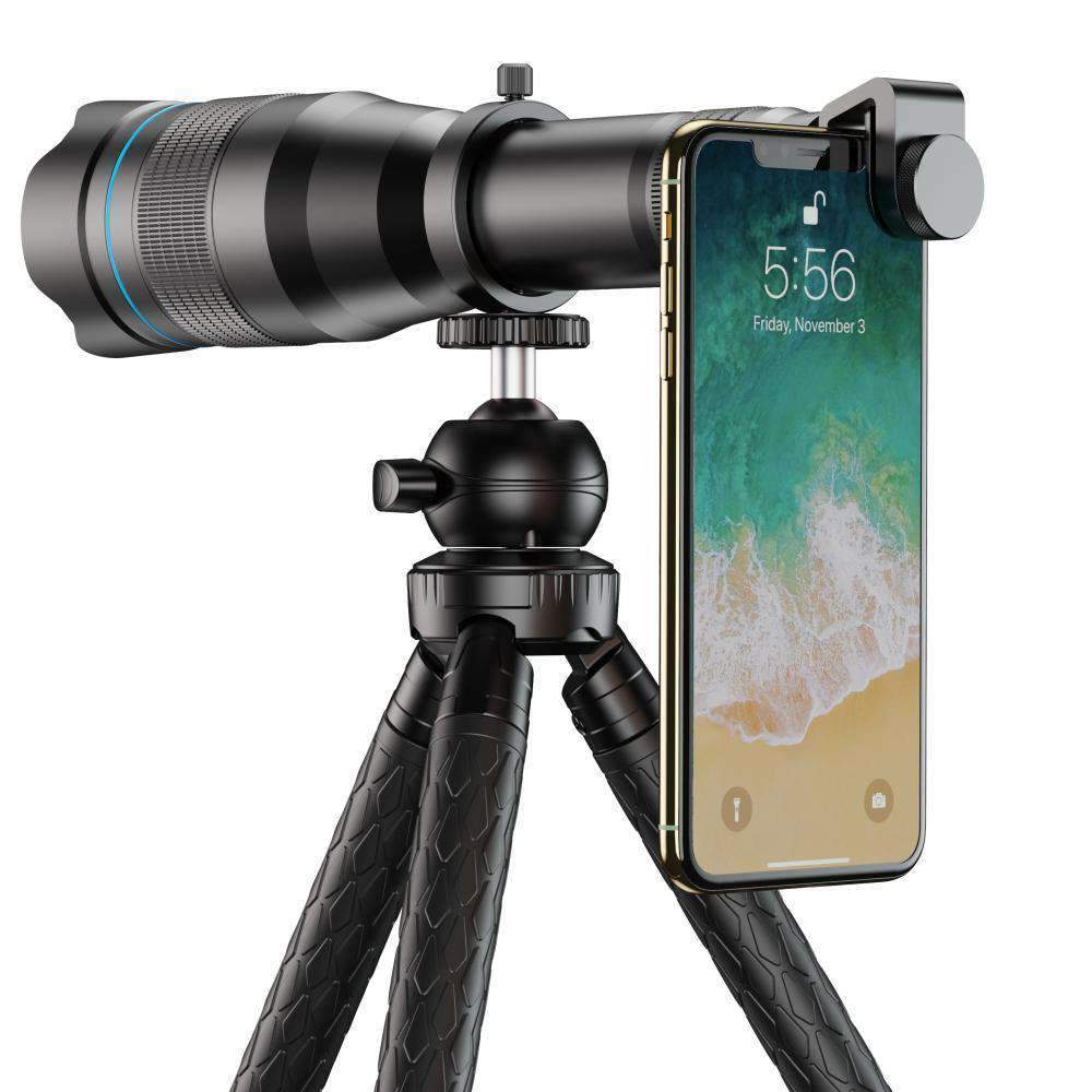 60X Monocular Telescope Lens Astronomical Zoom Extendable Tripod for Phone APEXEL