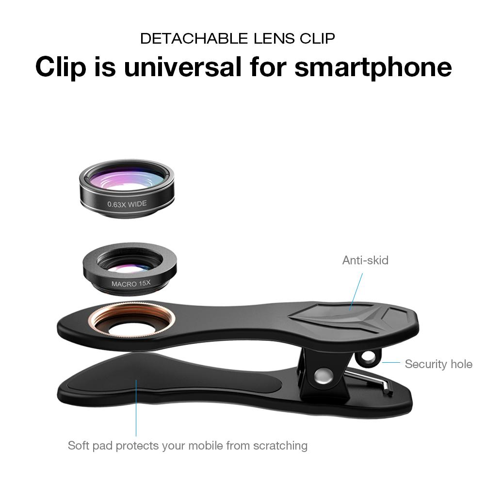 M17 Threading Universal Clip for Apexel Lens APEXEL DG M17 Clip