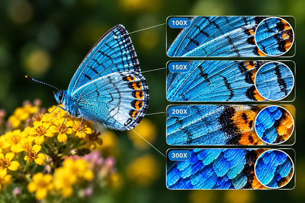 100X vs 200X vs 300X Smartphone Microscope: What Can You Actually See?