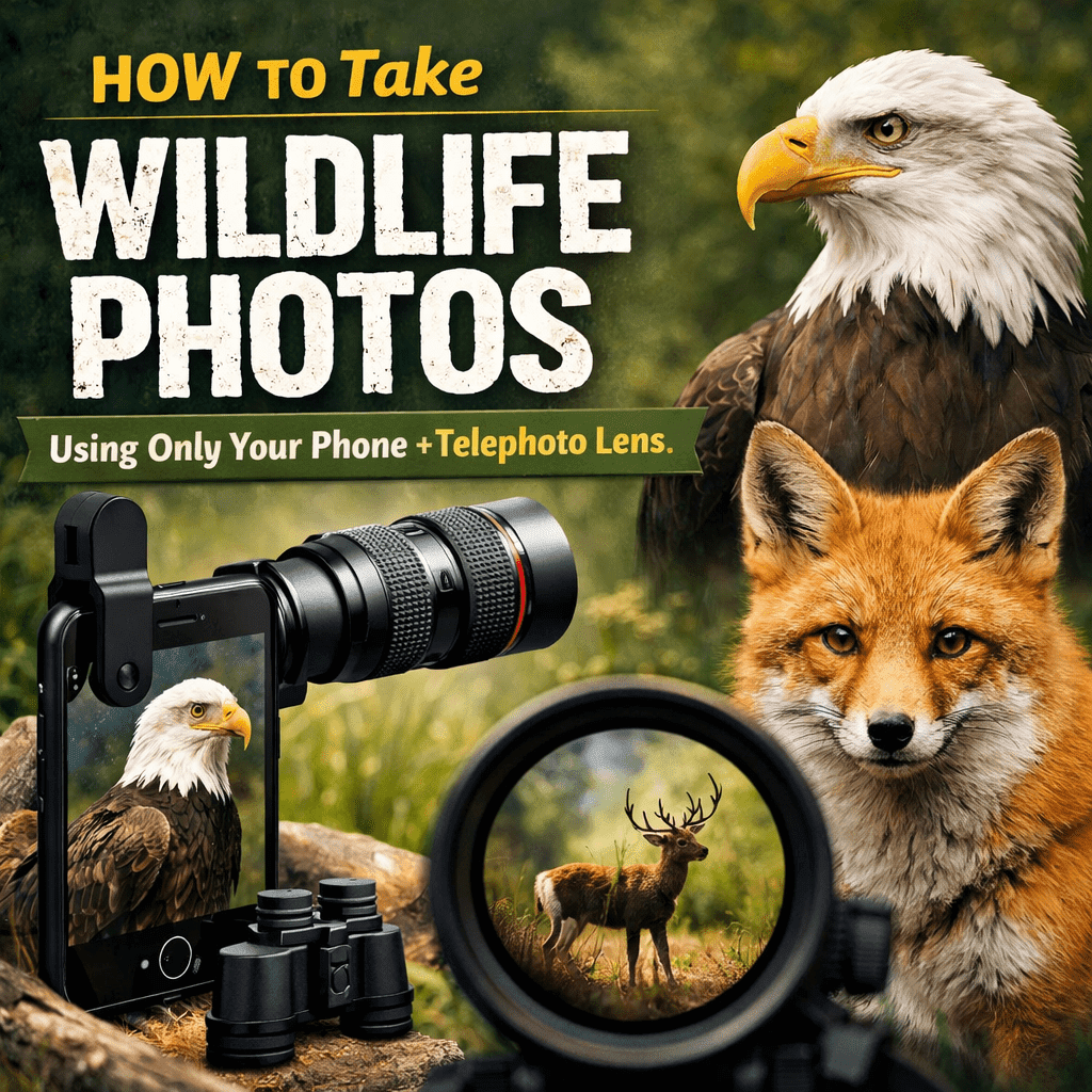 How to Take Wildlife Photos Using Only Your Phone + Telephoto Lens
