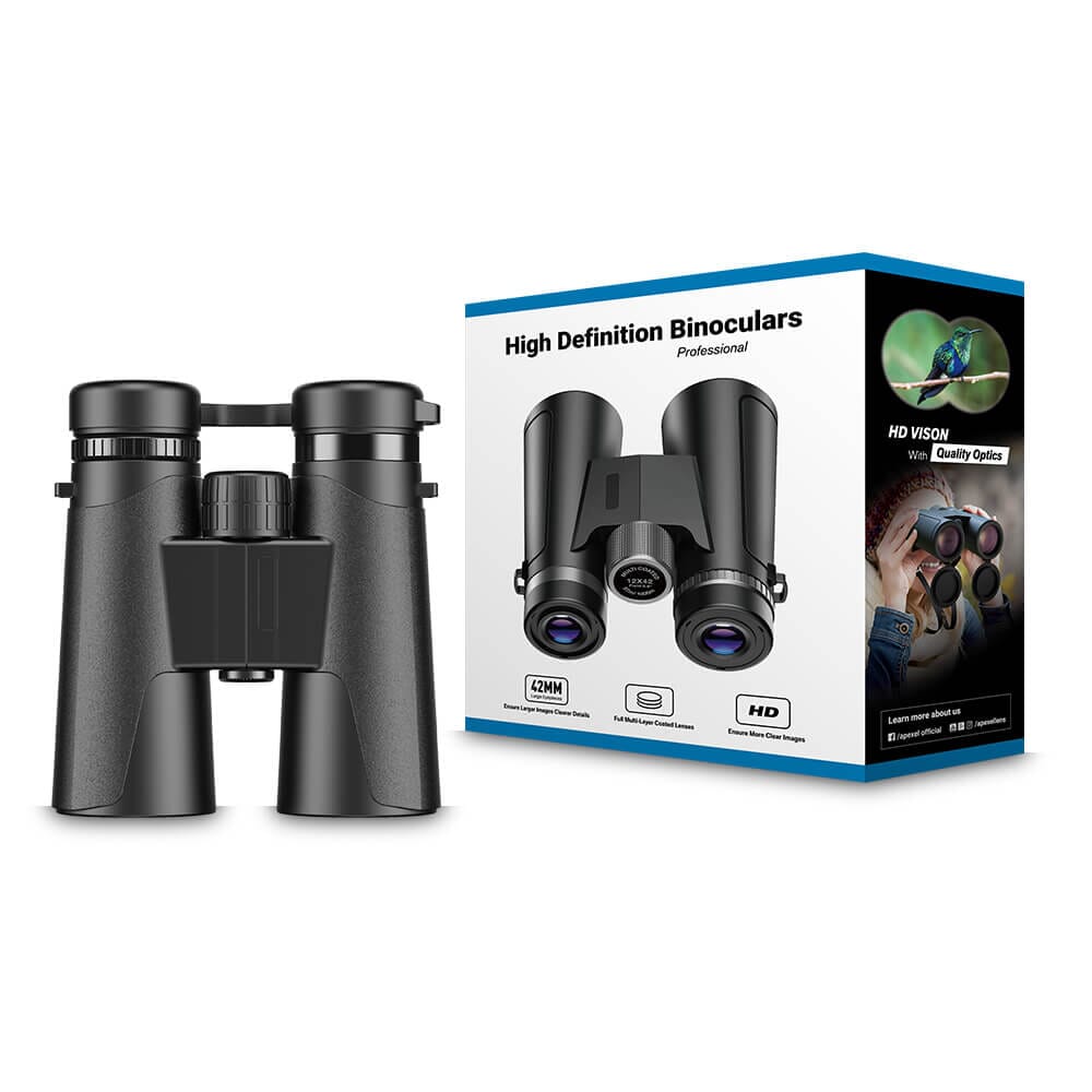 10X42 HD Binoculars, High Magnification, Clear Vision APEXEL 