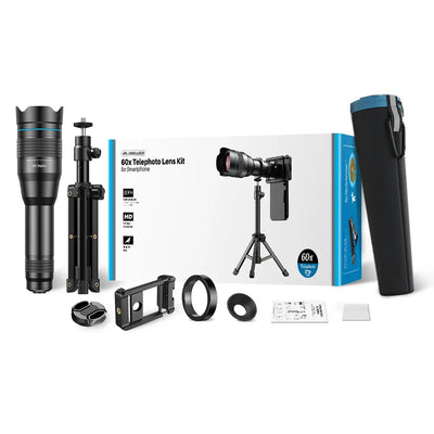 Classic Mobile Super 60X Smartphone Telephoto Lens kits