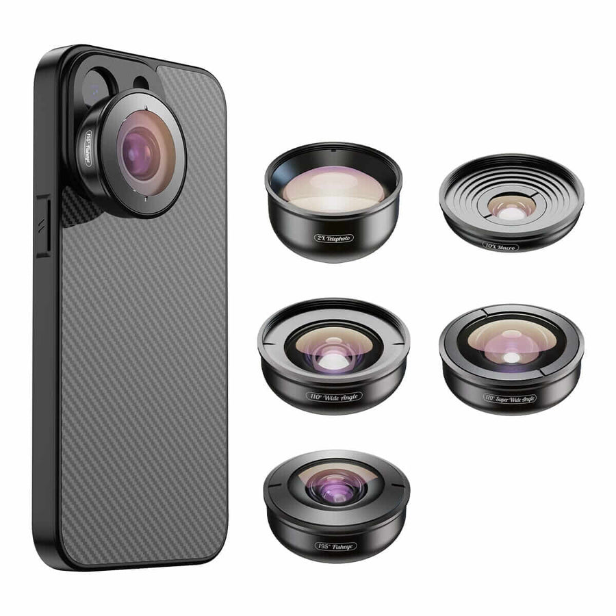 4K HD Professional 5 in 1 Lens Kit APEXEL 