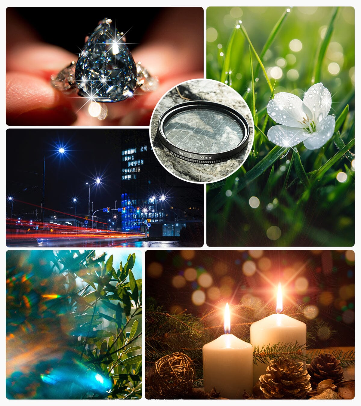 APEXEL Phone Lens 52MM/67MM Starburst Filters APEXEL Official 