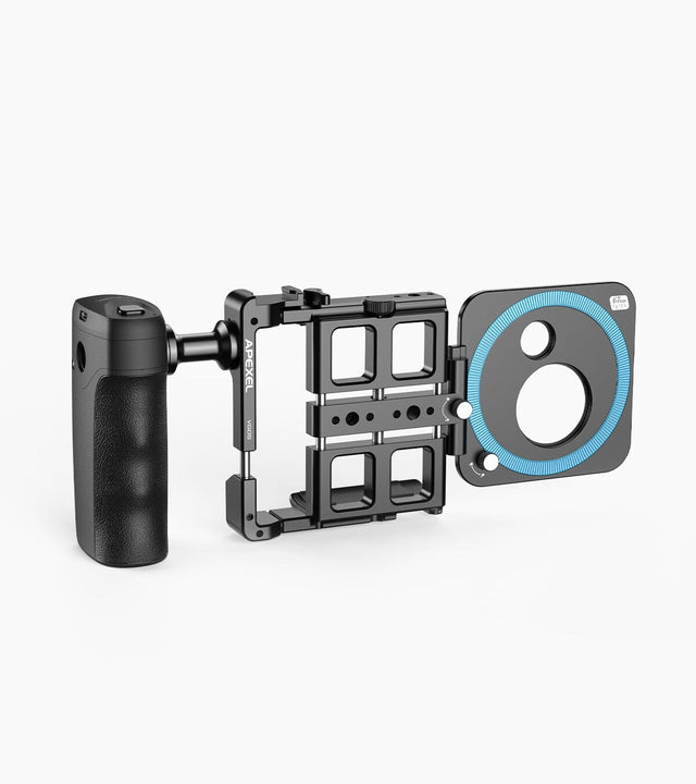 VideoRig 2 Pro Mobile Video Kit (enkelt håndholdt) til telefon APEXEL