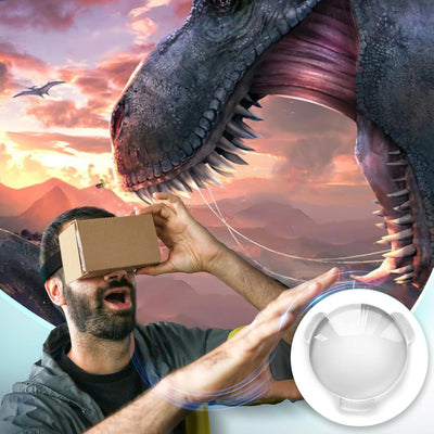 APEXEL-linsesæt, Pop-Tech optisk glaslinse bikonveks 34 mm diameter 45 mm brændviddelinser til Google Cardboard VR APEXEL 
