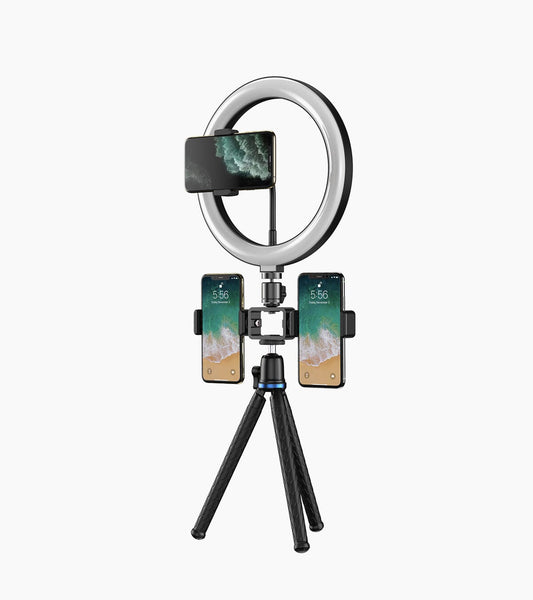 Iphone Flexible Selfie Ring Light 10 Inch LED Ring Light With