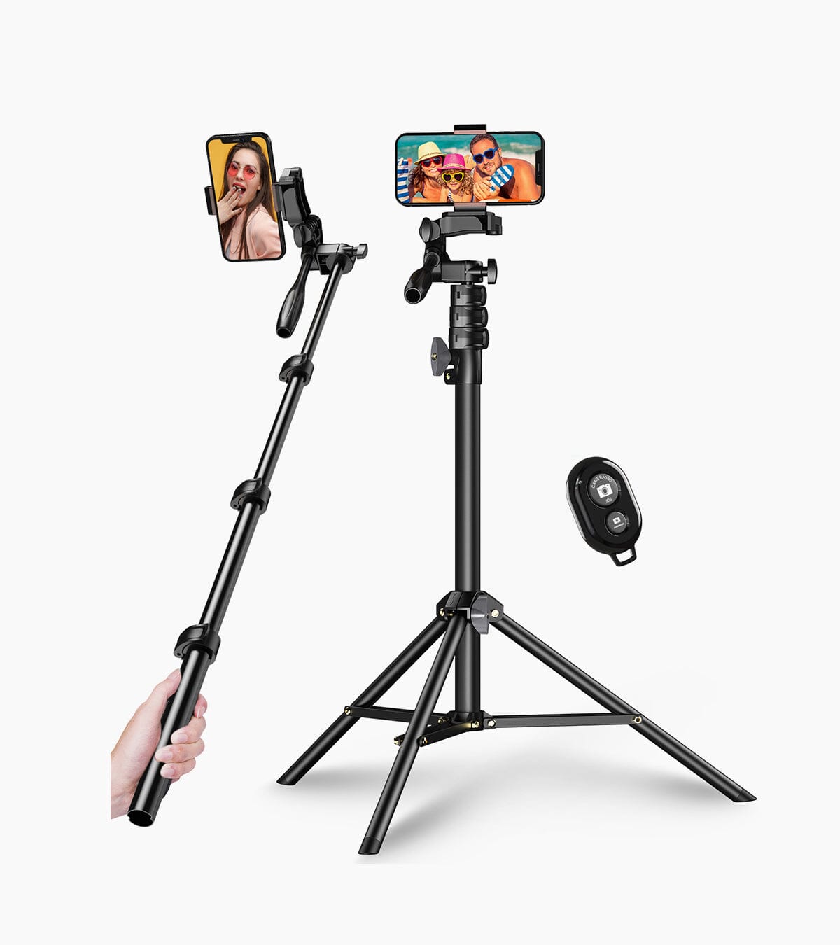 JJ070 Upgraded 70" Cell Phone Selfie Stick with Tripod APEXEL 
