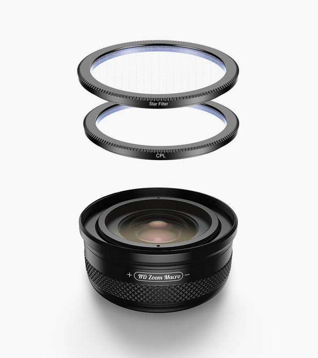 ZoomMacro Makro Lens APEXEL ZoomMacro+CPL+Star Filter