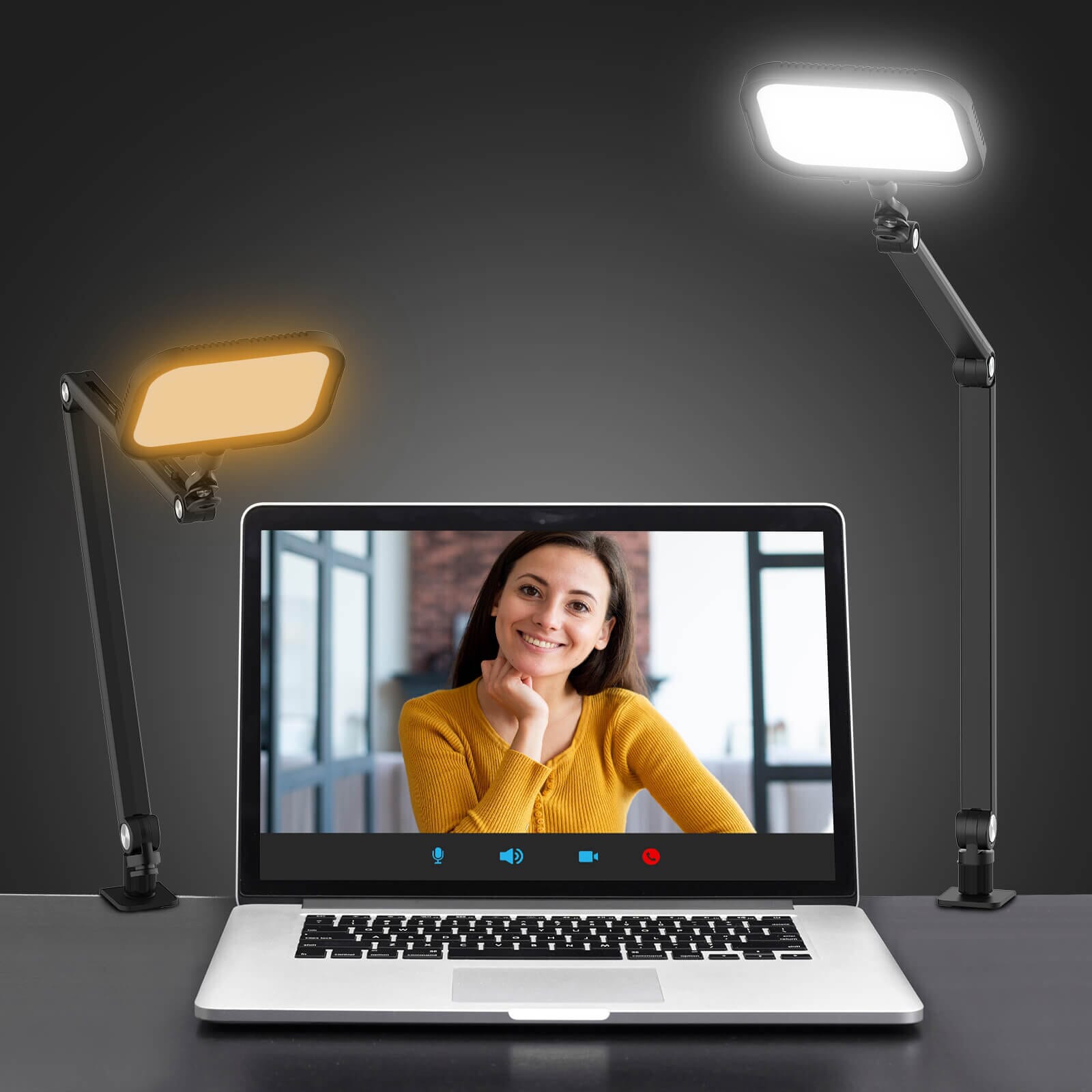 FL25 Adjustable Flexible Streamer LED Desk Lamp APEXEL 1 Pack