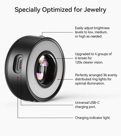 MS120 Illuminated Jewelers Loupe APEXEL 