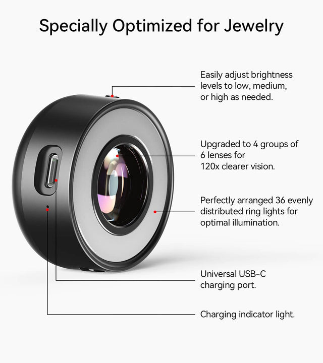 MS120 Illuminated Jewellers Loupe APEXEL
