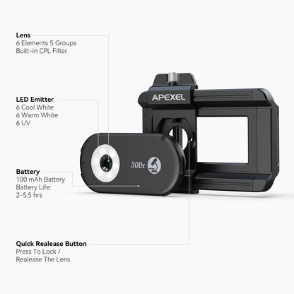 PhoneMicro 5 Smartphone Microscope APEXEL