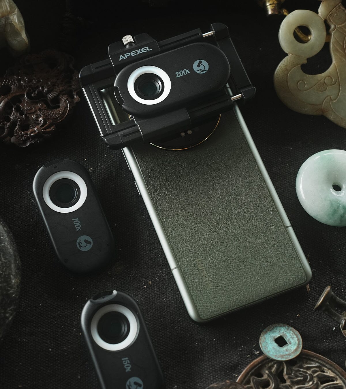 PhoneMicro 5 Smartphone Mikroskop APEXEL 3 IN 1