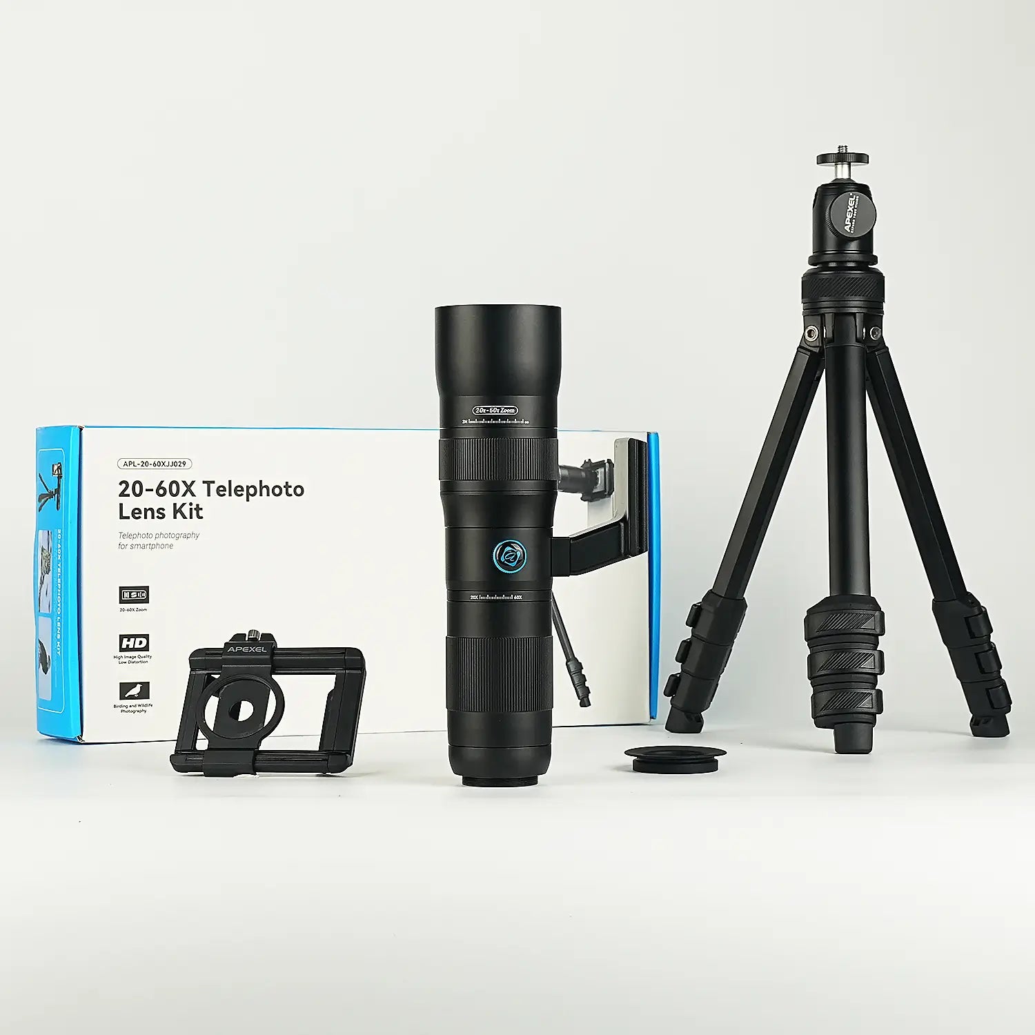 TeleCular 3-serien 20-60X zoomteleobjektiv APEXEL