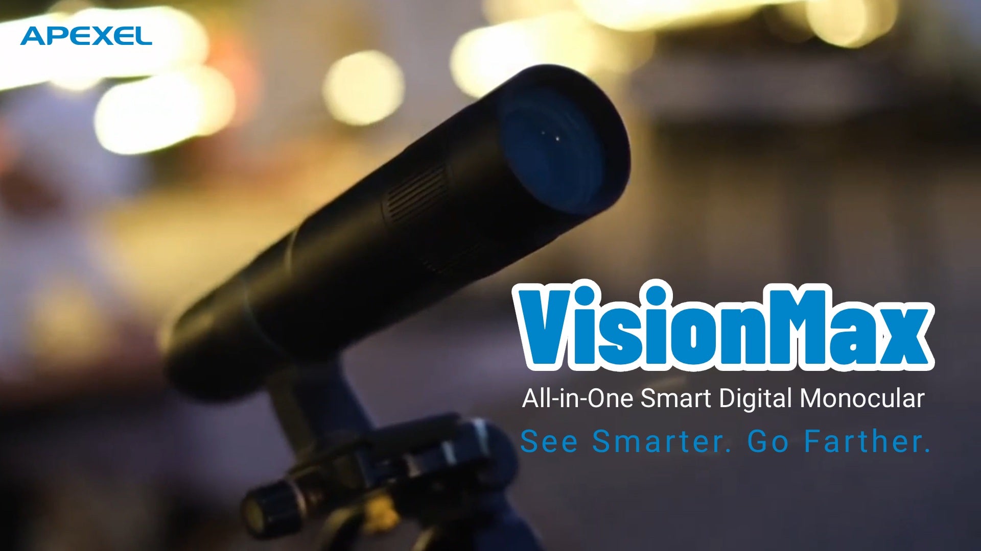 Load video: Apexel VisionMax – Smart Digital Monocular for Birdwatching, Travel &amp; Photography
