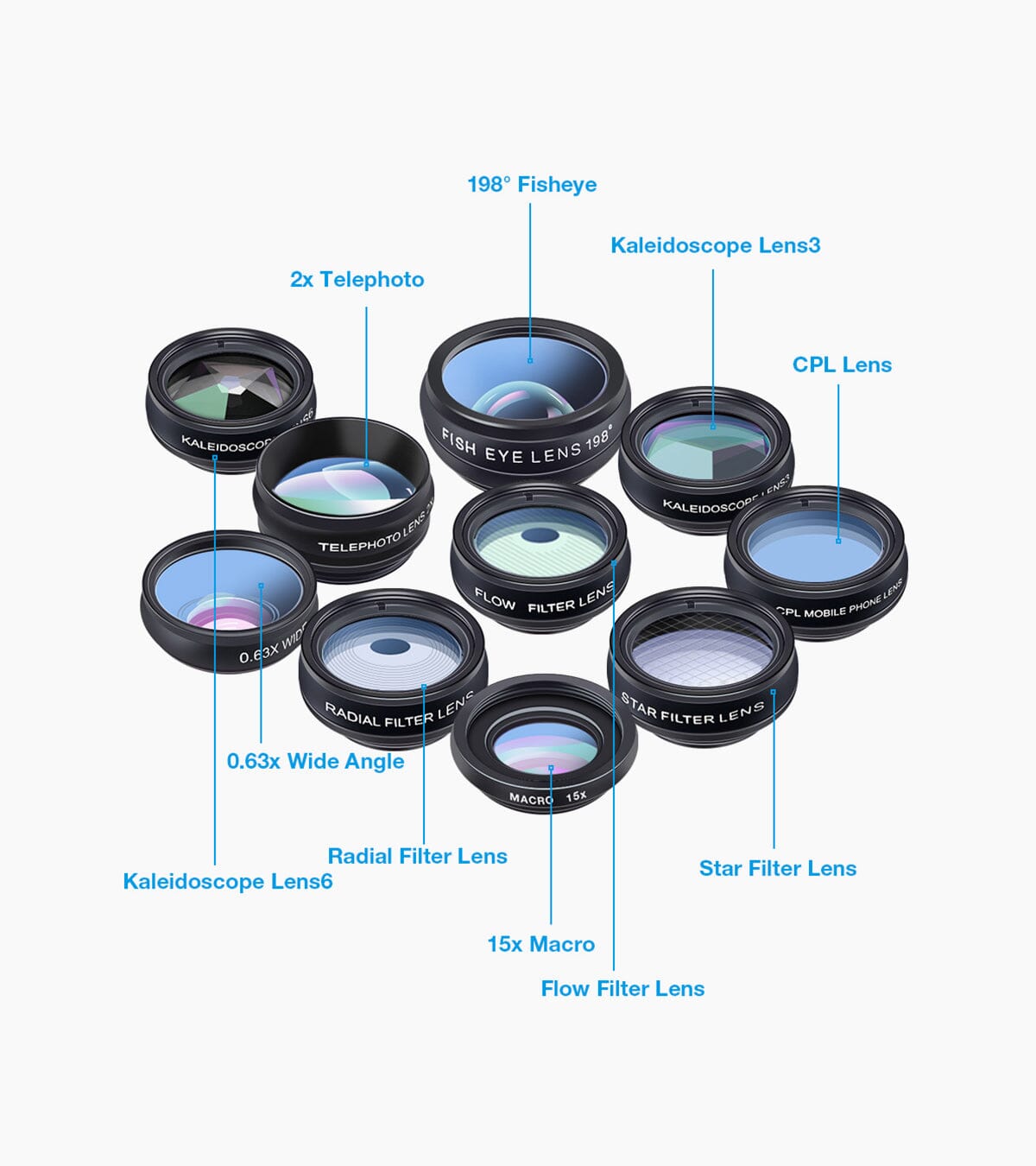 10 in 1 Phone Lens Kit APEXEL 