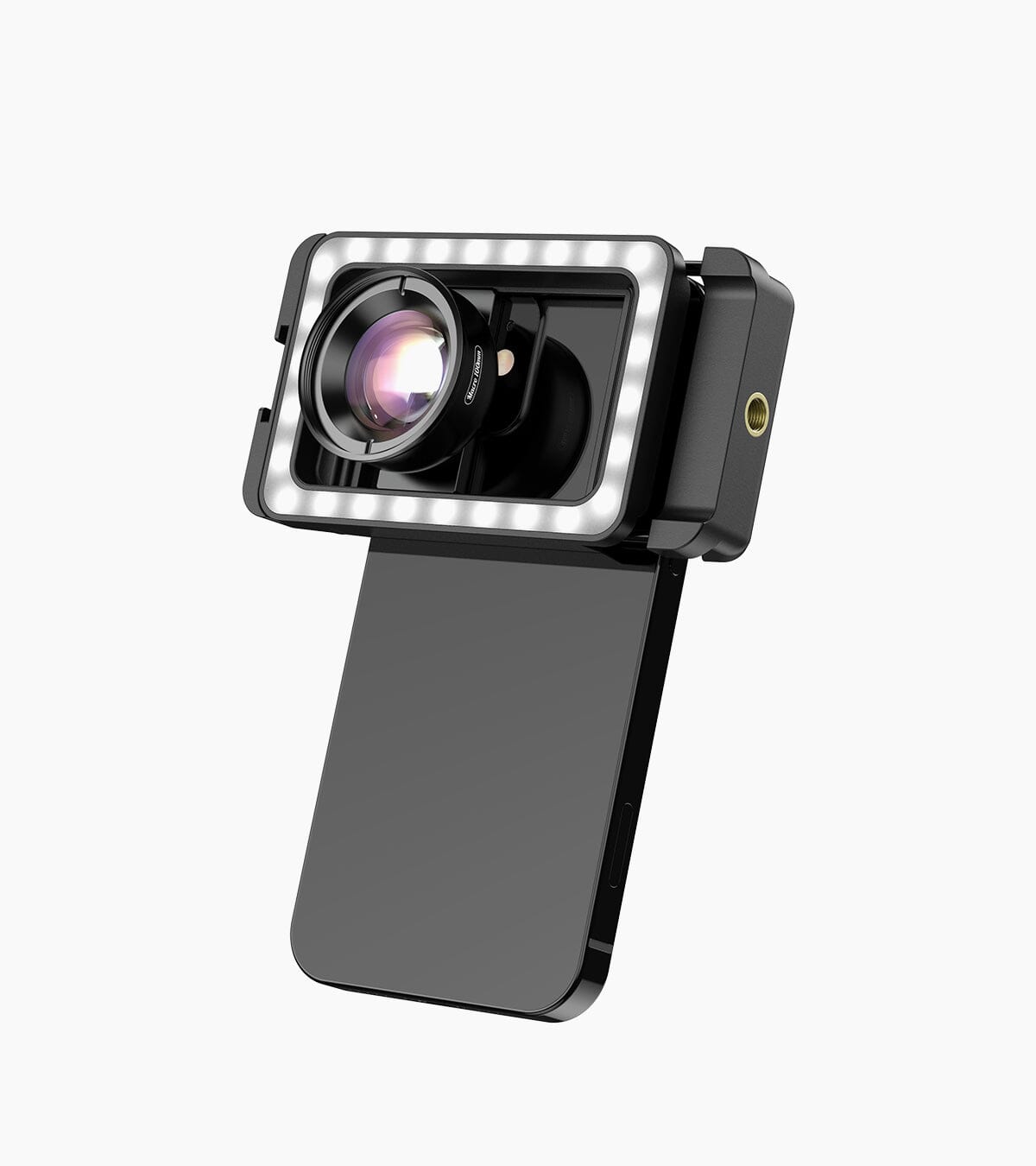 New 3 in 1 Mobile Phone Lens Clip and 100mm Macro Lens Kit with Fill Light APEXEL 