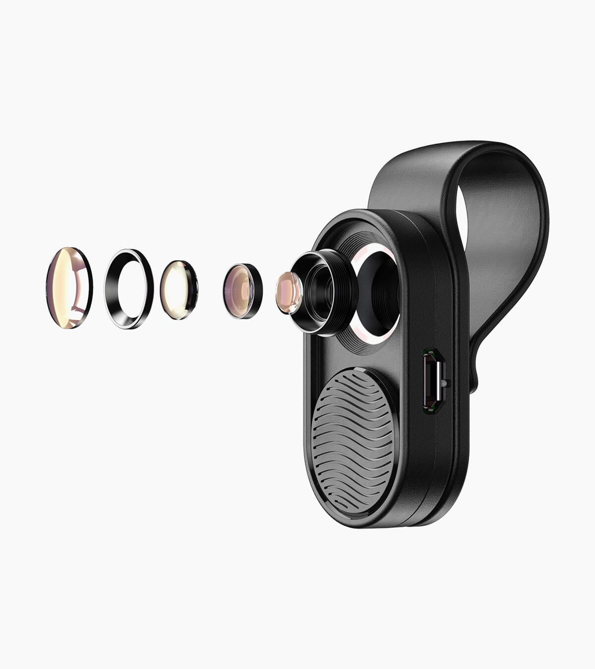 MS001 100X LED Cell Phone Microscope Lens Mobile Photography Accessories APEXEL 