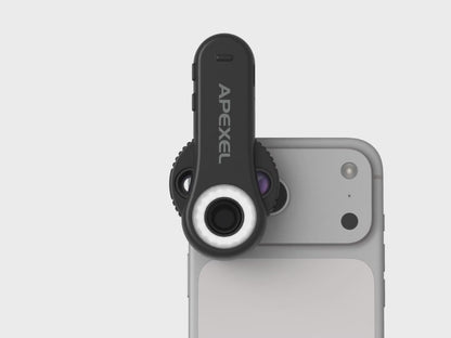 TriScope Smart Triple-Magnification Phone Microscope (40X/80X/120X)