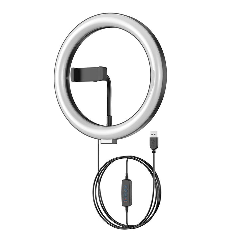 APEXEL 10" 26cm LED Selfie Circle Ring Light with Stand and Phone Holder APEXEL Without tripod 
