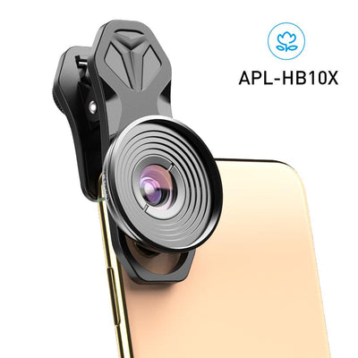 Dual Camera Clip HD 10x makroobjektiv til mobiltelefon APEXEL 