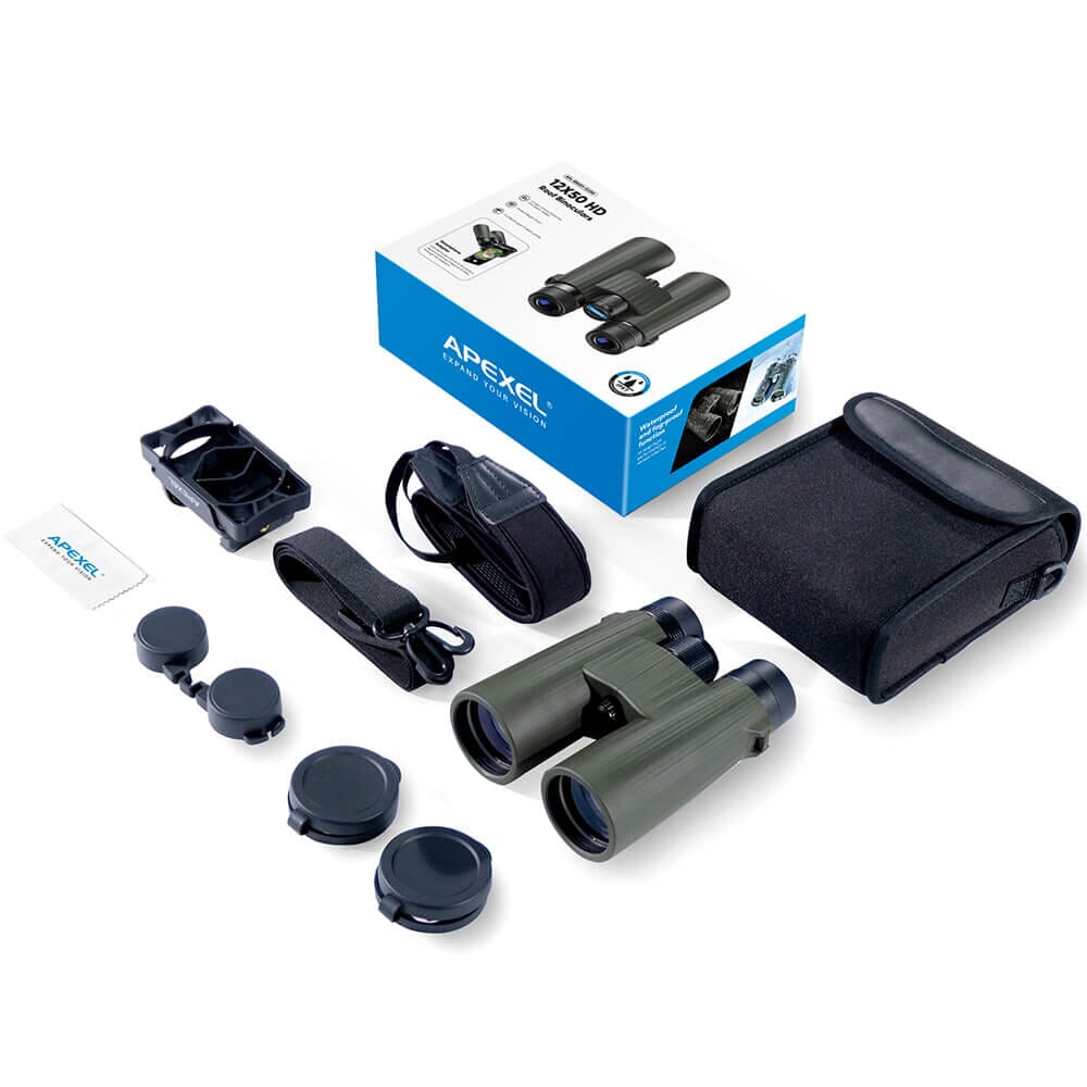 Apexel BR001 High-Powered 12X50 Binoculars With Smartphone Adapter APEXEL 
