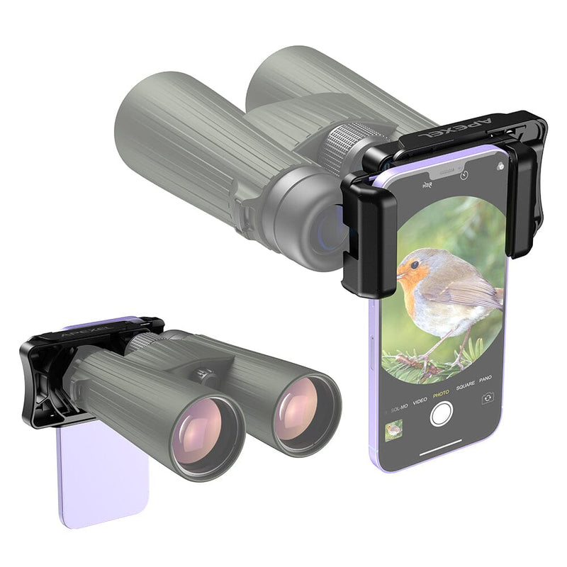 Apexel Universal Smartphone Adapter Holder Clip for Binoculars,Monoculars,Microscope,Telescope,Spotting Scopes Mobile Photography Accessories APEXEL 