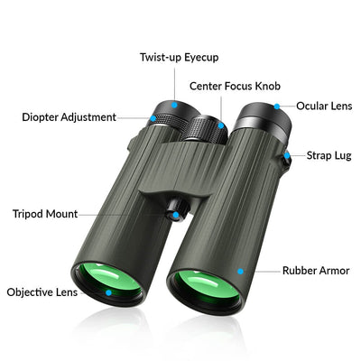 Apexel BR001 High-Powered 12X50 Binoculars With Smartphone Adapter APEXEL 