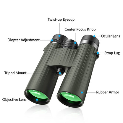 Apexel BR001 High-Powered 12X50 Binoculars With Smartphone Adapter APEXEL 