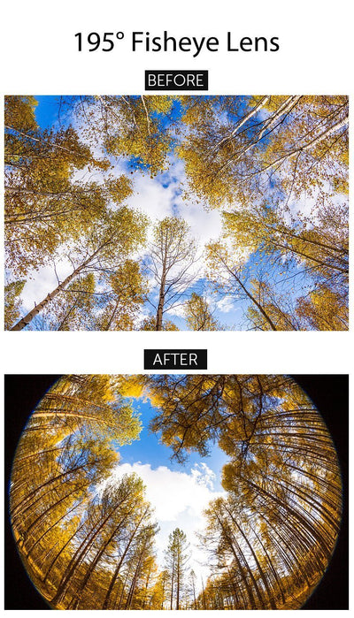 195° Fisheye Lens for Mobile Cell Phone APEXEL 