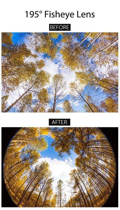 195° Fisheye Lens for Mobile Cell Phone APEXEL 