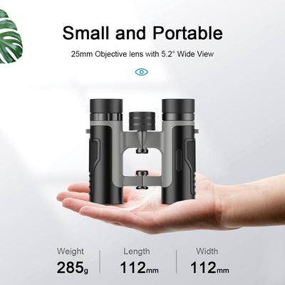 Kompakt Wide View 10X25 kikkert APEXEL 