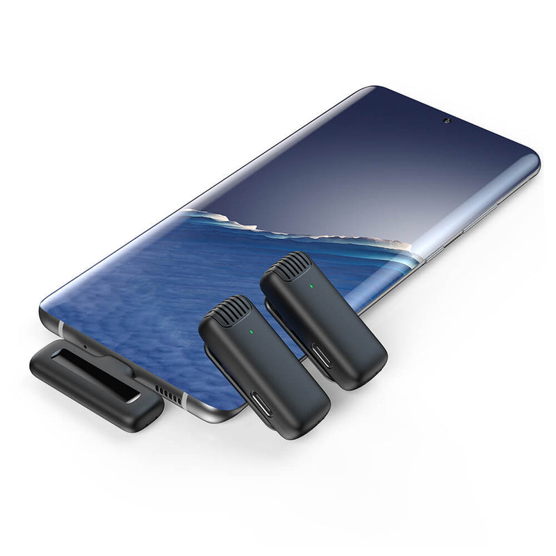 Apexel J13 3-In-1 Wireless Microphones with Smart Charging Case APEXEL 