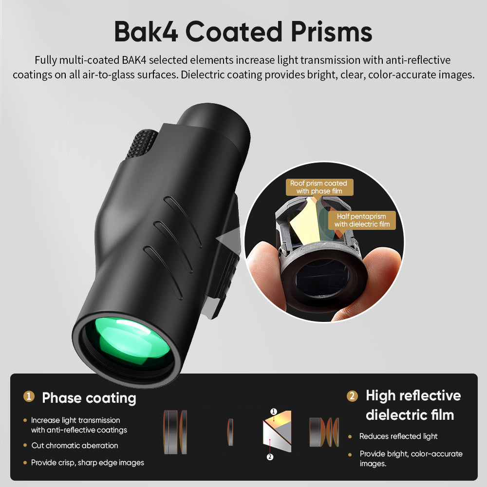 10X50 Rangefinder Monocular Telescope Apexel